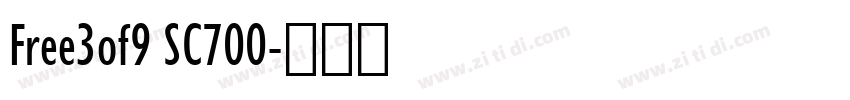 Free3of9 SC700字体转换